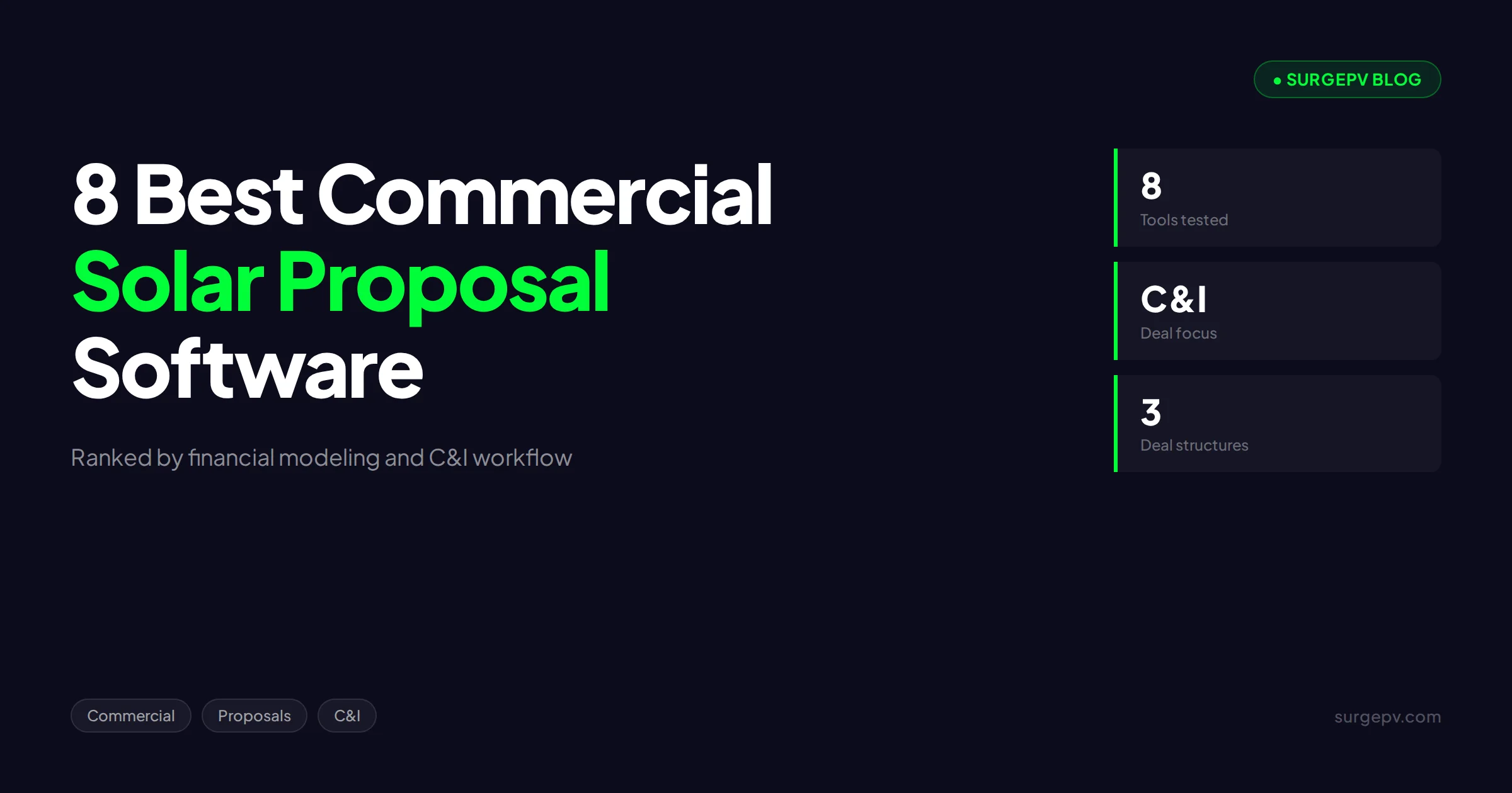 Top 8 Best Commercial Solar Proposal Tools We Tested (2026)