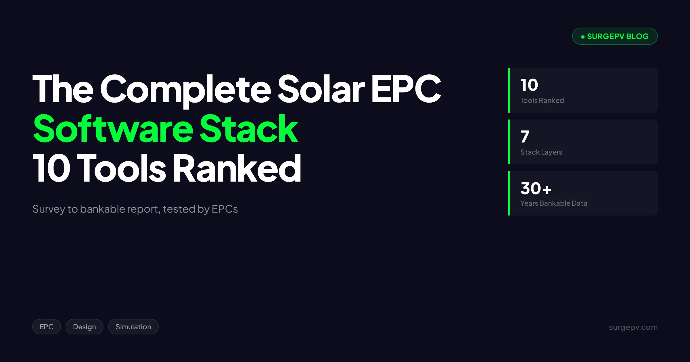 Top 10 Best Solar EPC Software Stack Tools We Tested (2026)