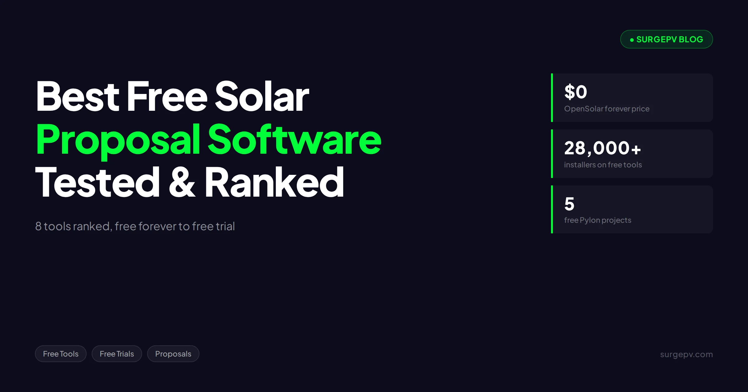 Top 8 Best Free Solar Proposal Tools We Tested (2026)