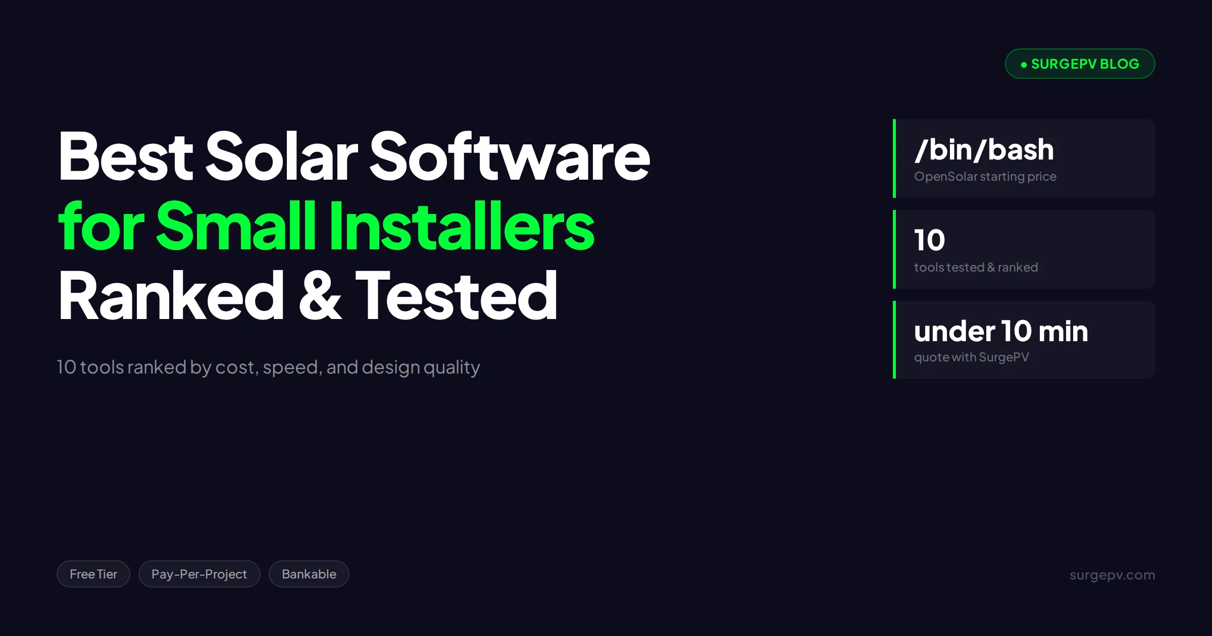 Top 10 Best Small Installer Solar Tools We Tested (2026)