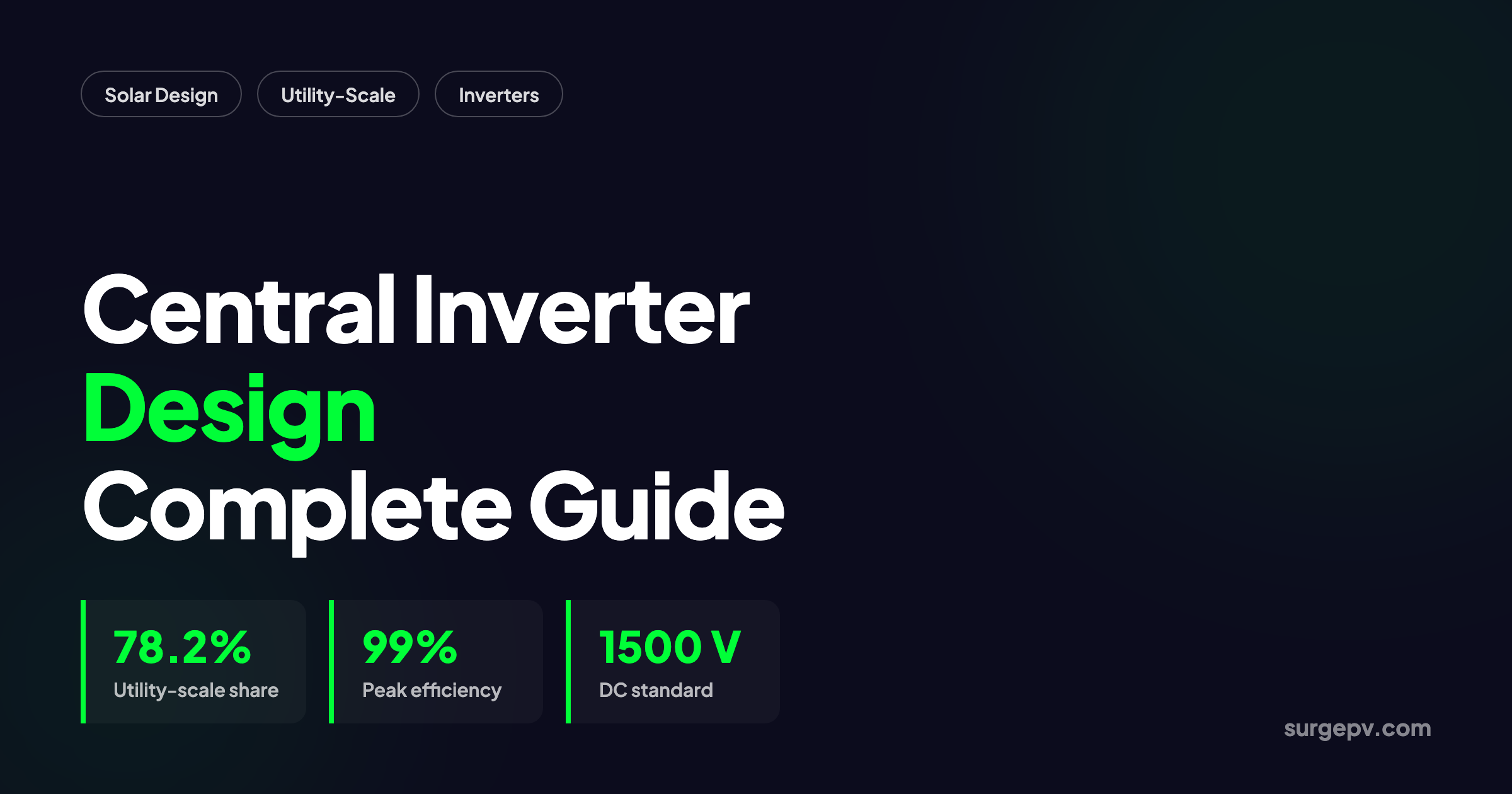 Central Inverter Design: A 2026 Engineer's Guide