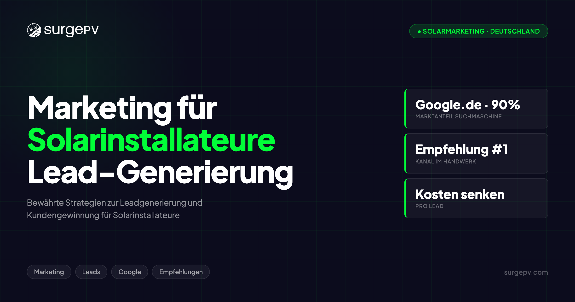 Marketing für Solarinstallateure