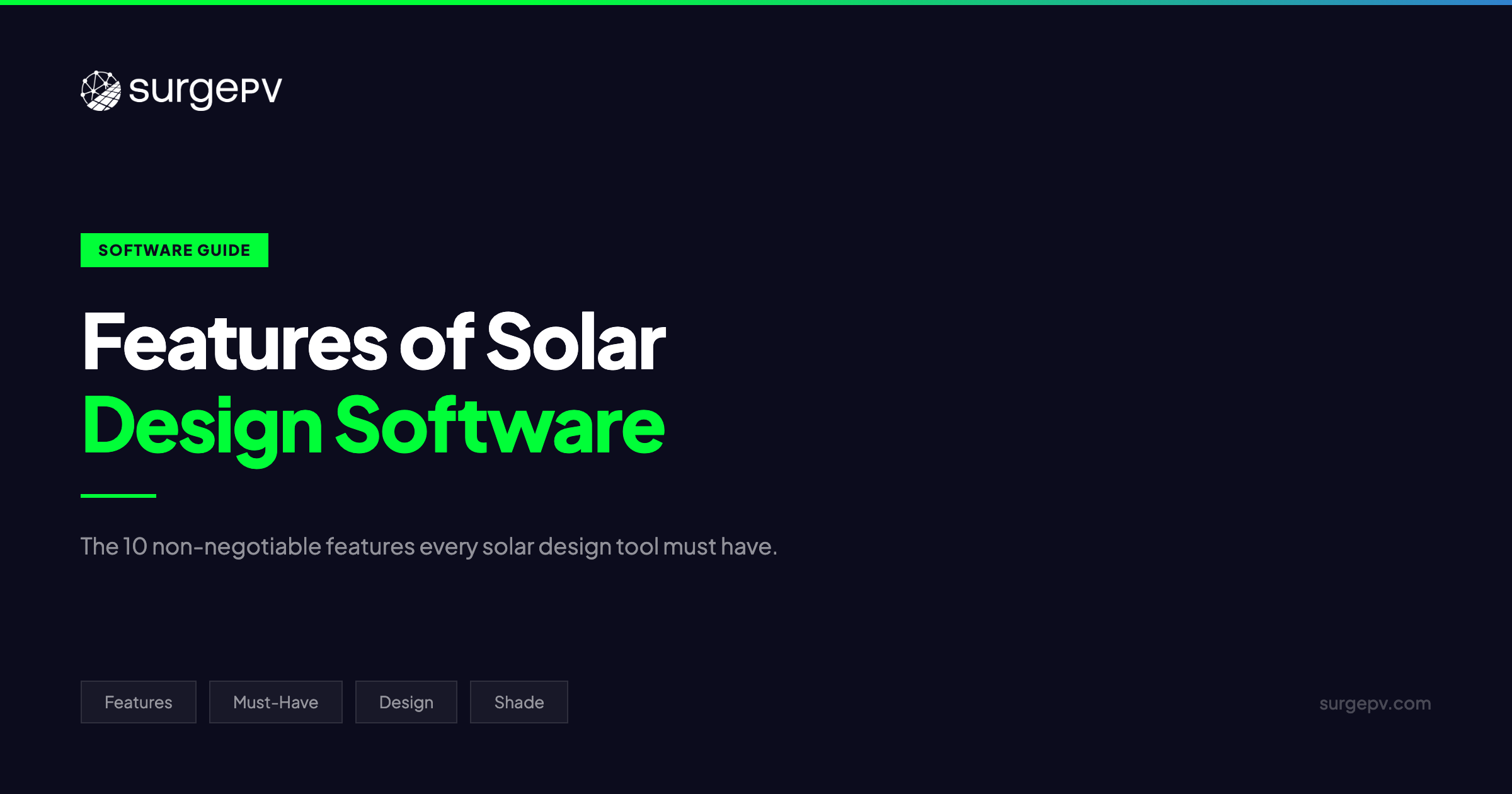 Features of Solar Design Software 2026