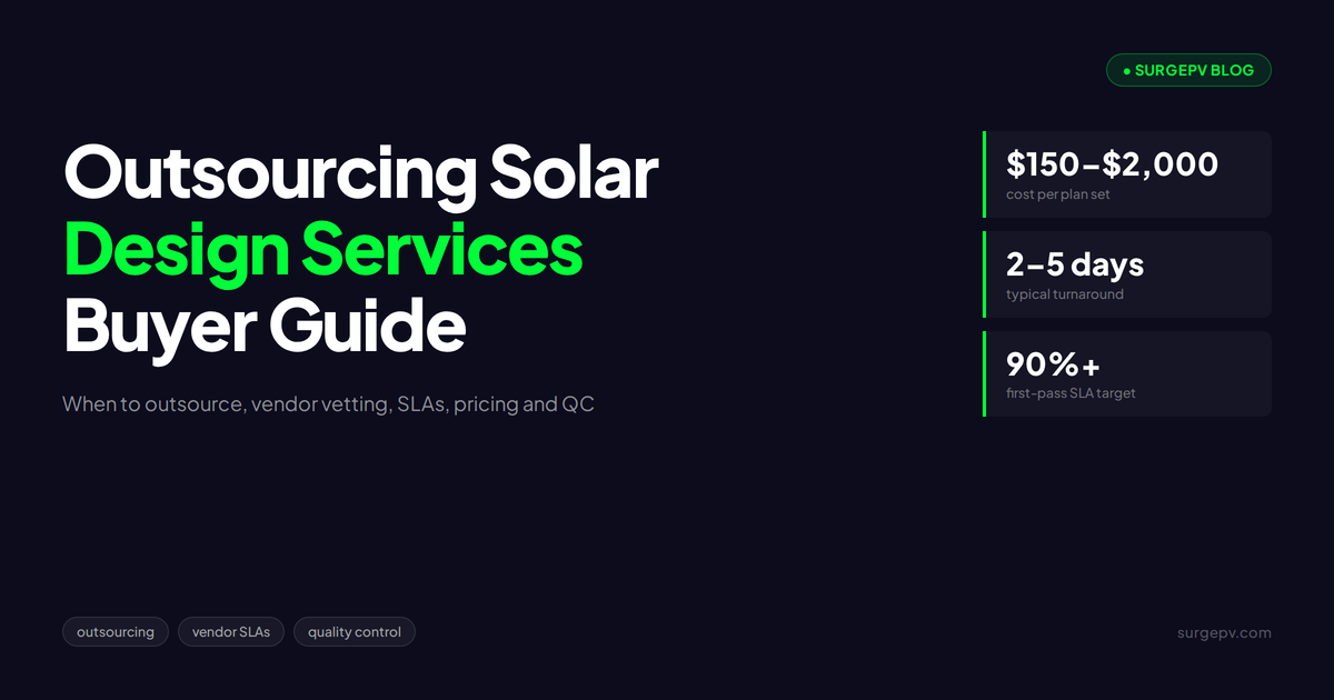 Solar Design Services: A Buyer's Guide for Installers and EPCs
