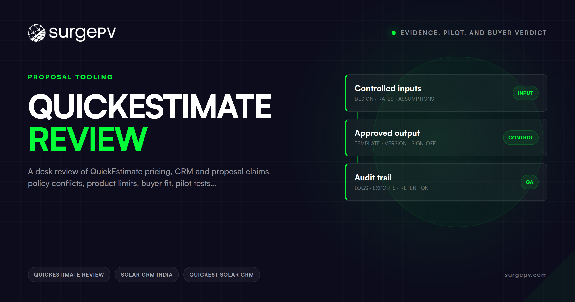 QuickEstimate Review: Evidence, Pilot, and Buyer Verdict
