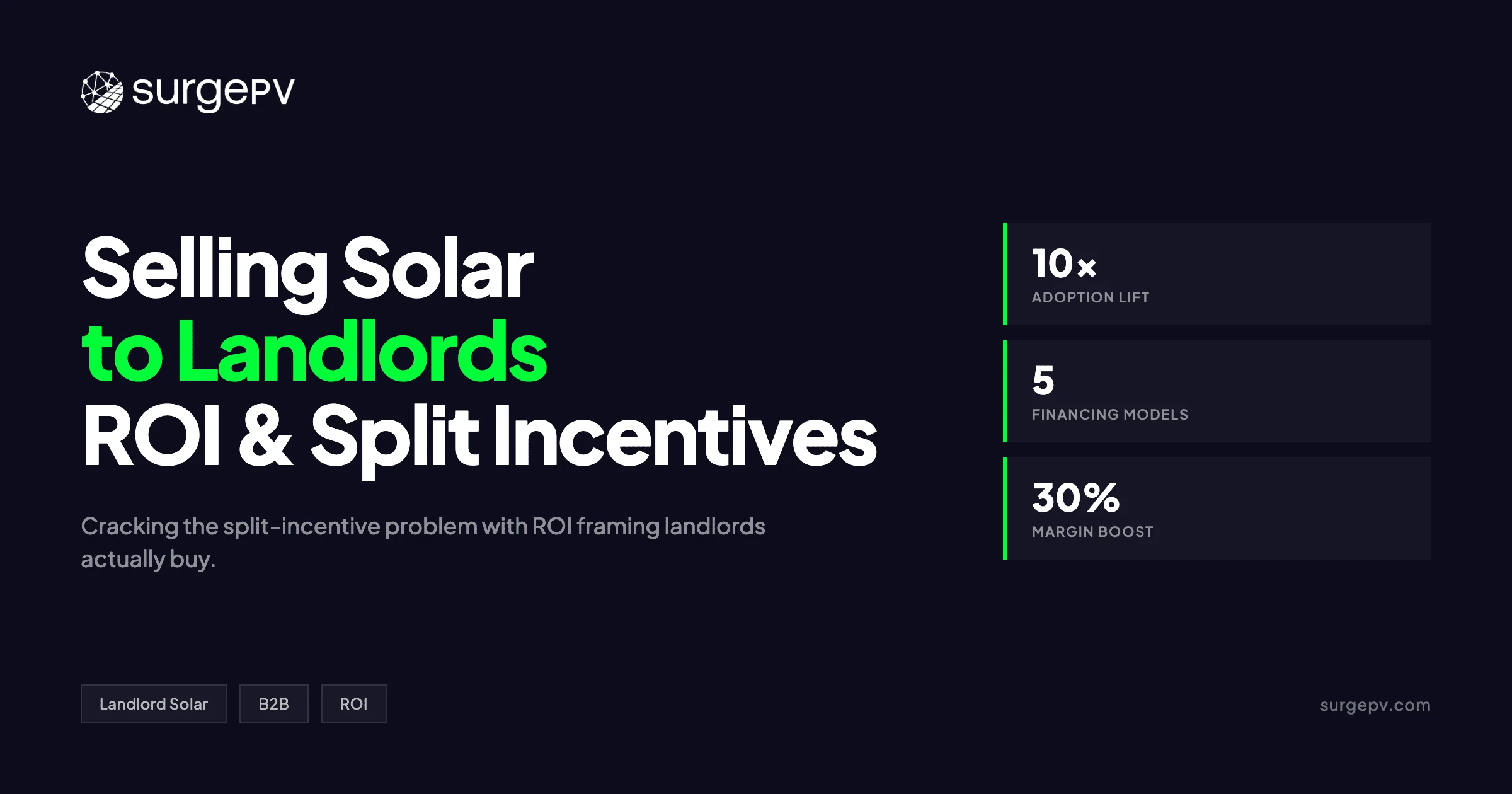 Selling Solar to Landlords