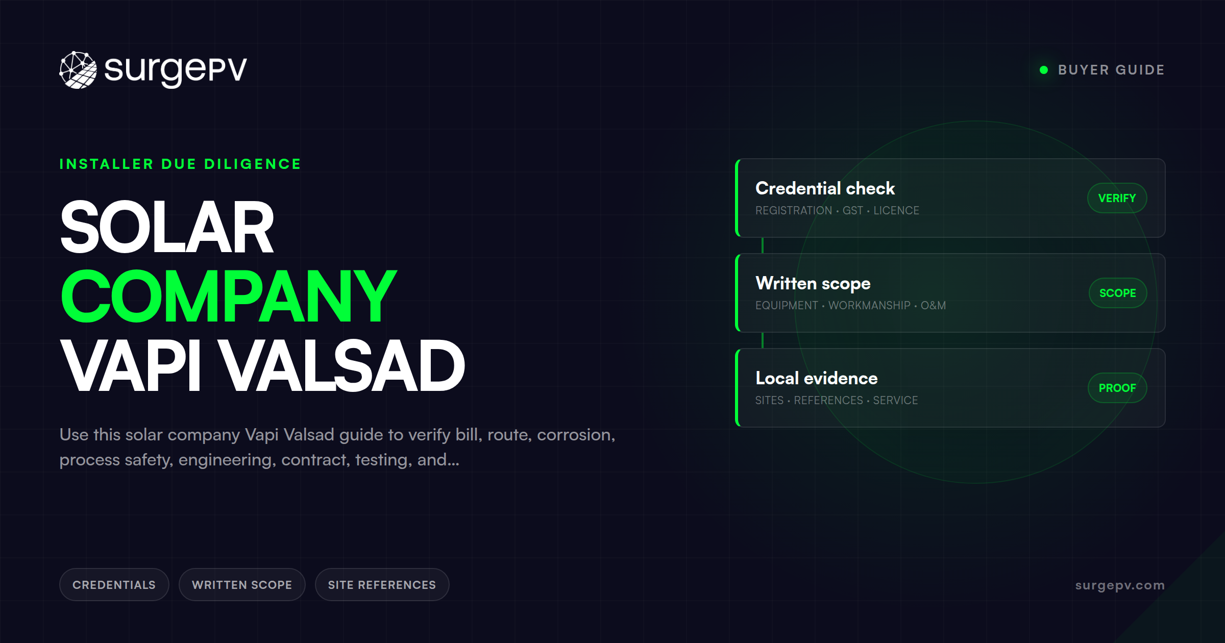 Solar Company Vapi Valsad: Buyer Guide