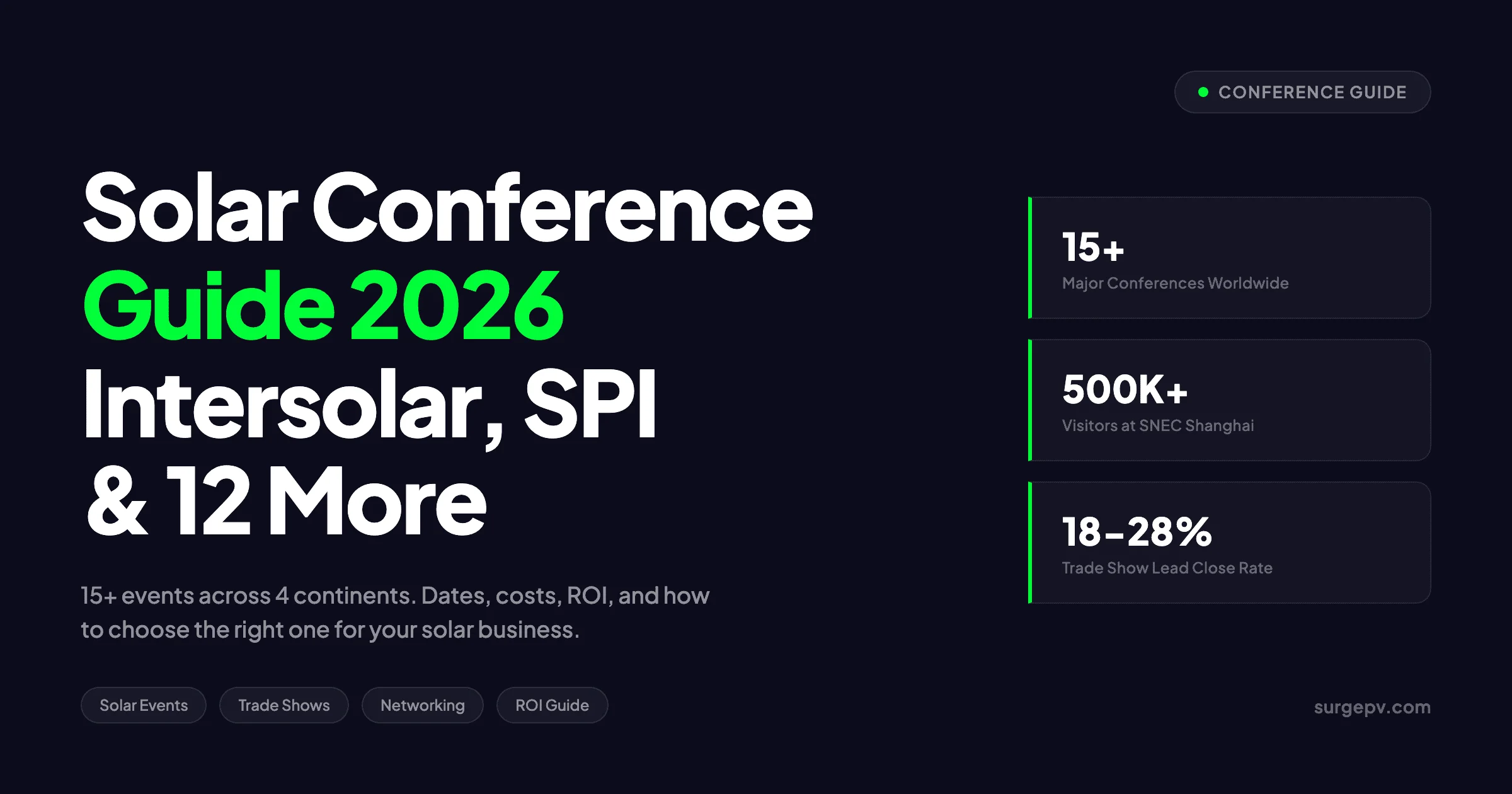 Solar Conference Guide 2026