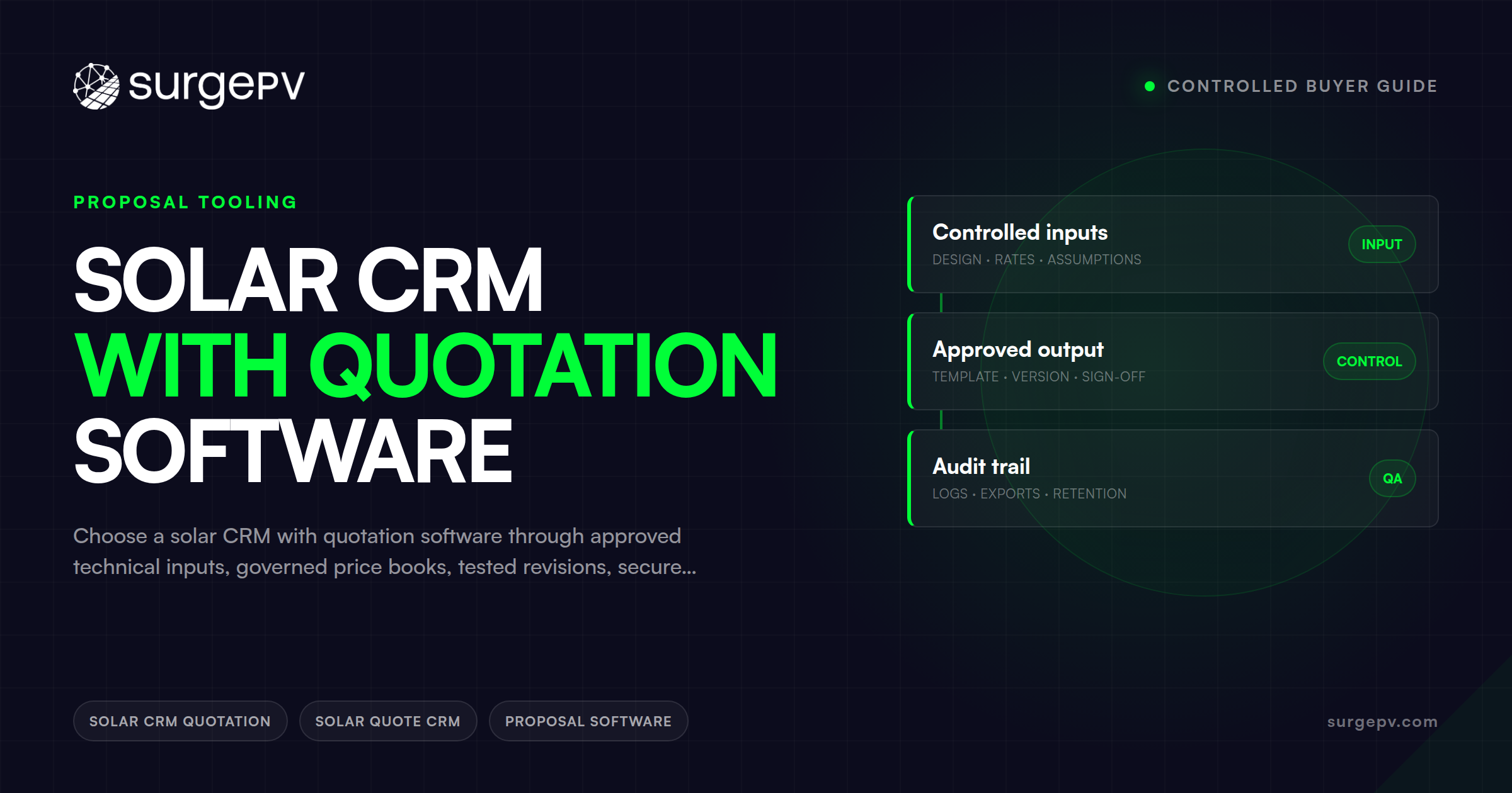 Solar CRM With Quotation Software: Controlled Buyer Guide