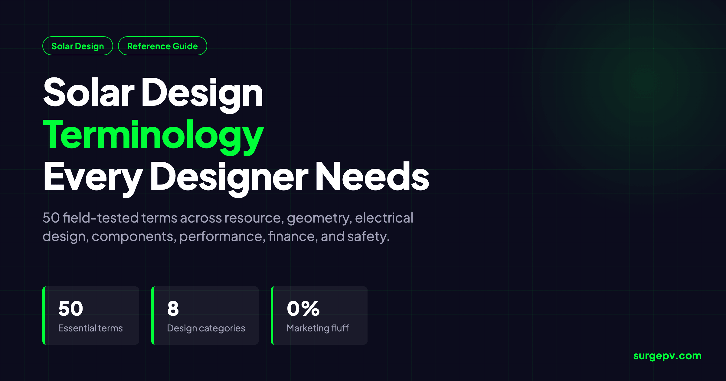 Solar Design Terminology: 50 Terms Every Designer Should Know