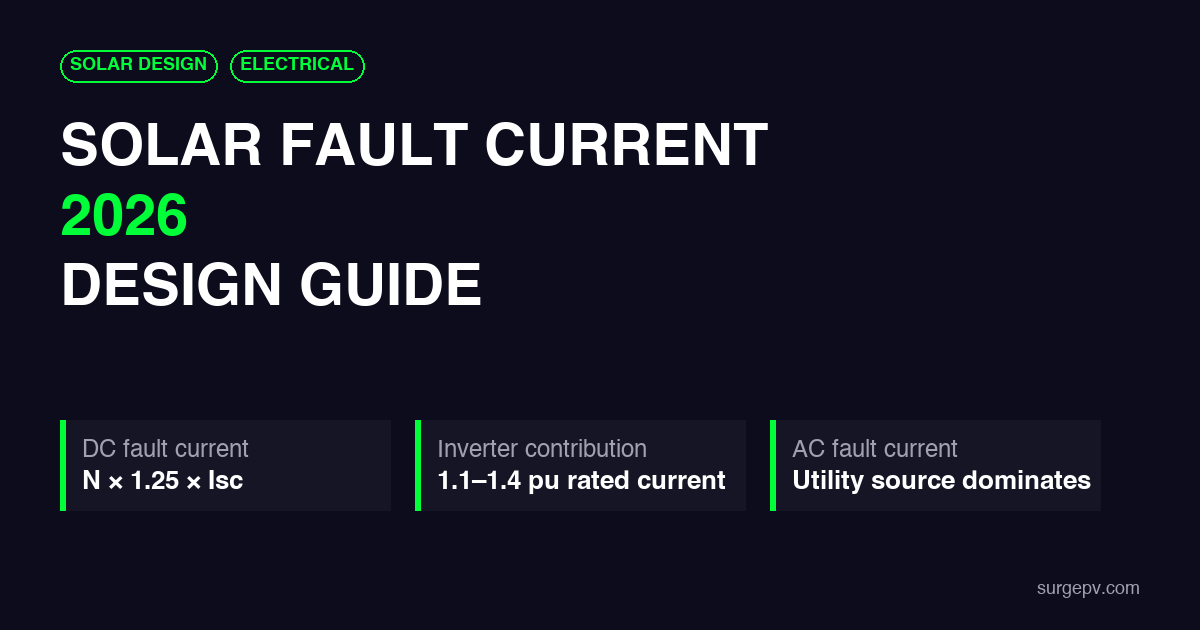 Solar Fault Current 2026: Design Guide