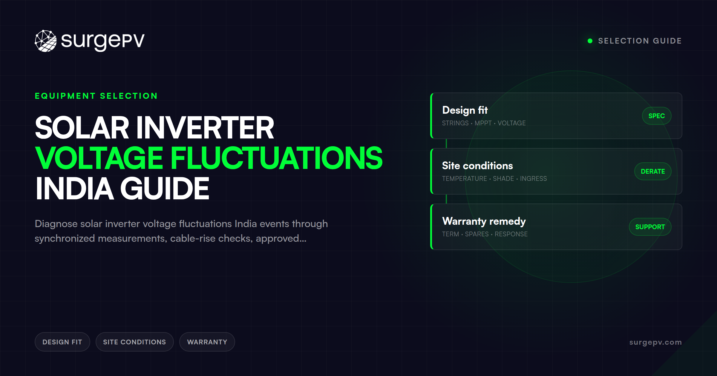 Solar Inverter Voltage Fluctuations India Guide