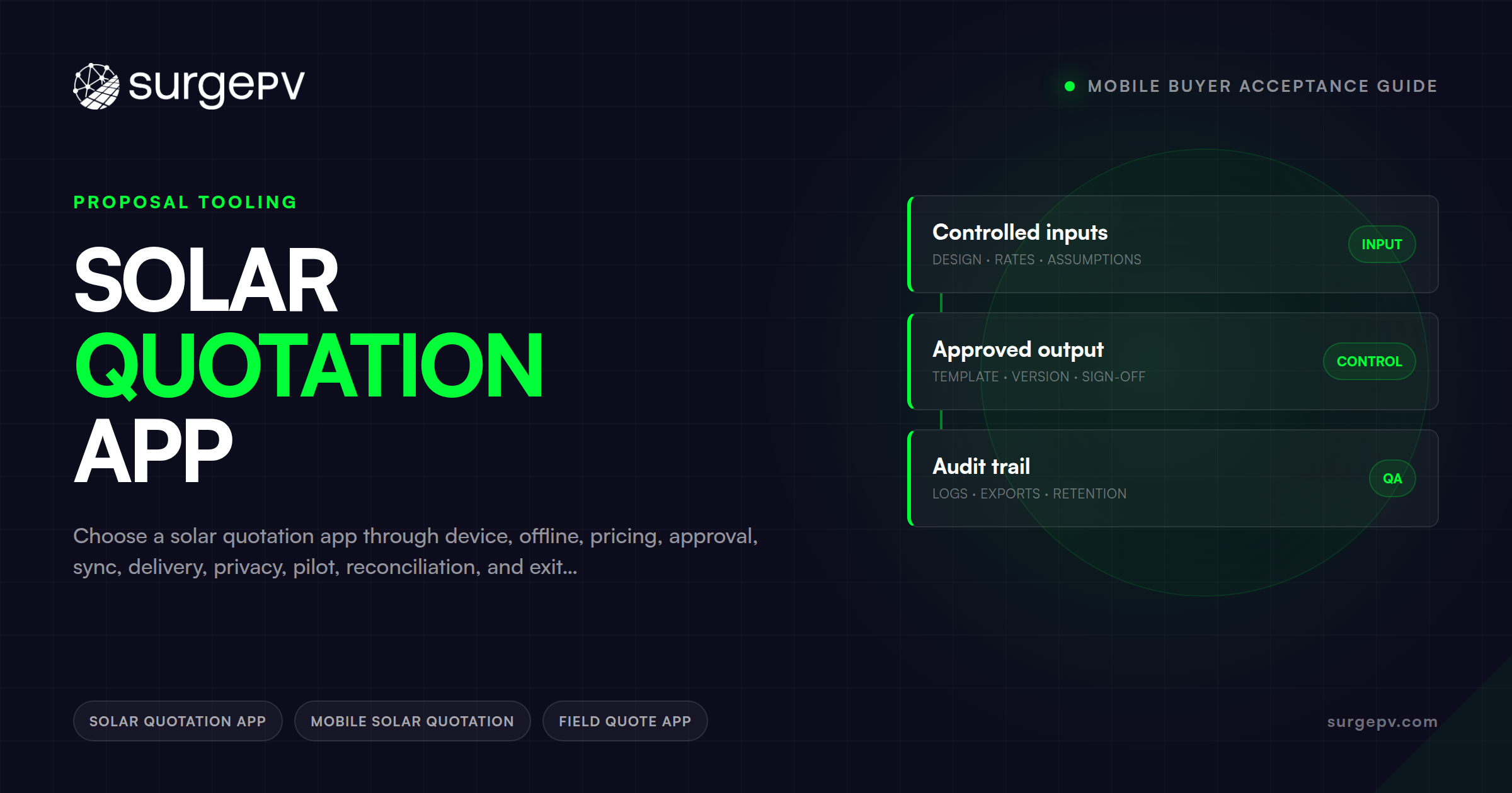 Solar Quotation App: Mobile Buyer Acceptance Guide