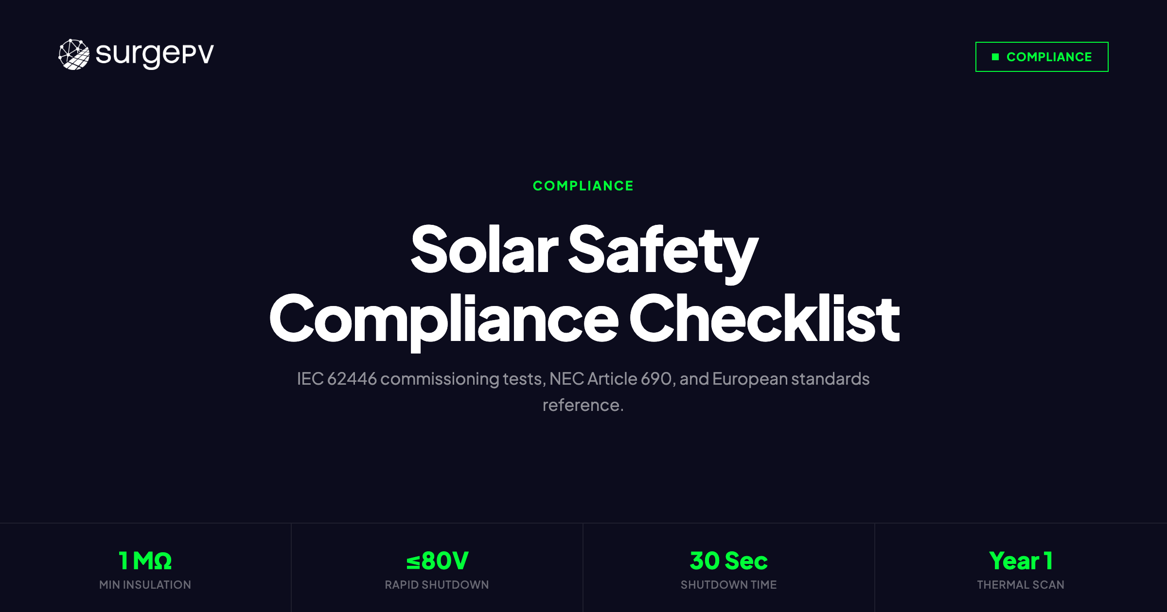 Solar Safety Compliance Checklist 2026