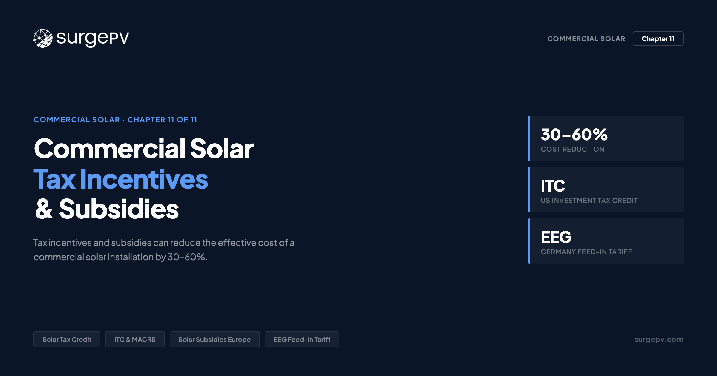 Commercial Solar Tax Incentives & Subsidies