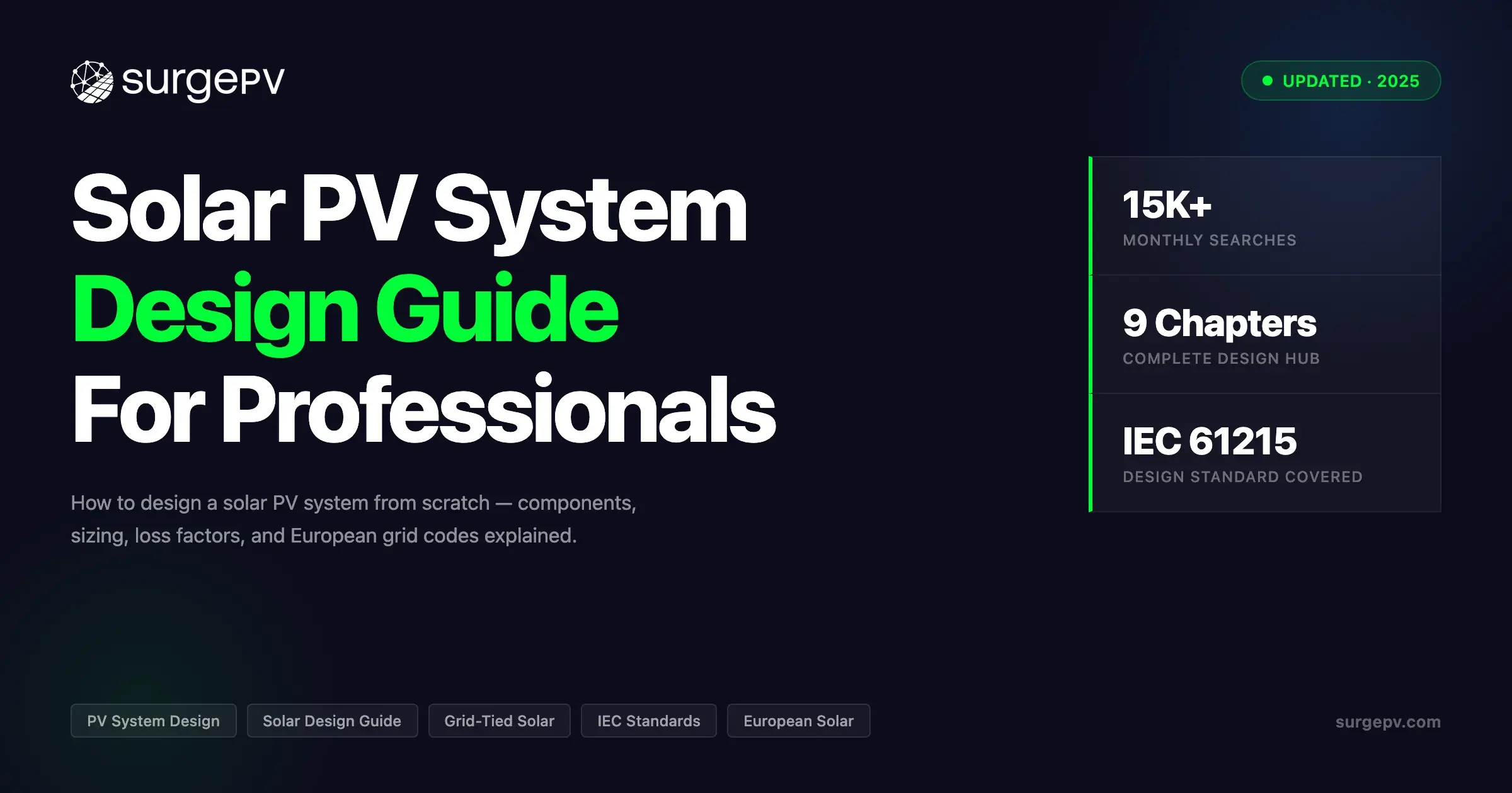 Solar PV System Design: The Complete Professional Guide for 2026
